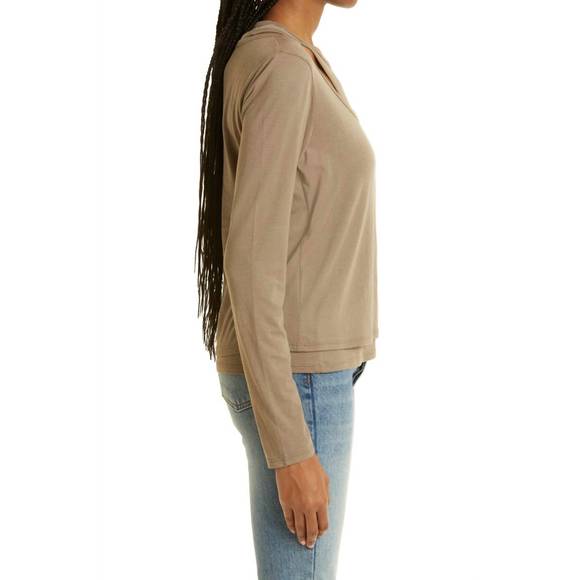 NEW PISTOLA leah cut out tee in mushroom - Picture 3 of 5